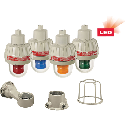 Explosion-Proof LED Warning Lights With XLT Technology, Continuous/Flashing, Red Fastek