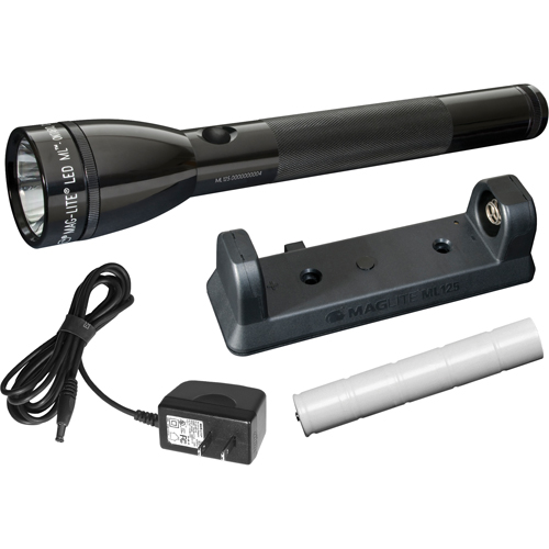 ML125 Flashlight, LED, 186 Lumens, Rechargeable Batteries Fastek