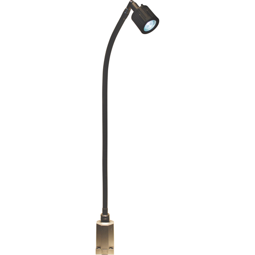 Lampe &agrave; col-de-cygne &agrave; flux &eacute;lev&eacute; de la s&eacute;rie LS, 5 W, DEL, Col 27", Noir Fastek