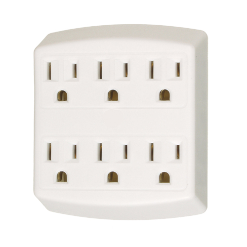 Adaptors, 6 Outlet(s), 15 Amps, 1875 W, 125 Fastek