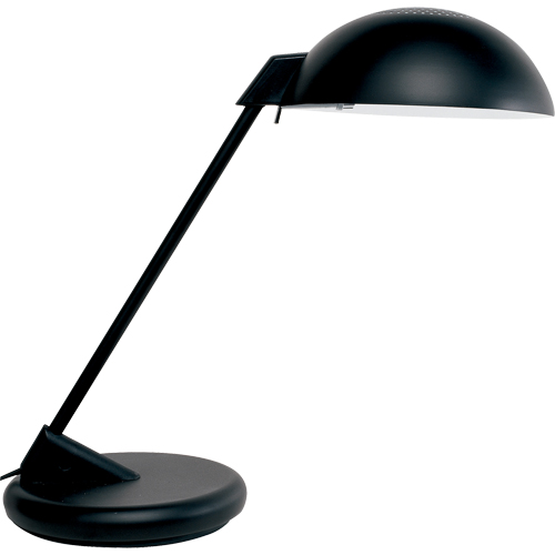 Desk Lamp, 100 W, Incandescent, Black Fastek