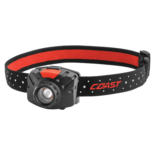 FL70 Headlamp, LED, 435 Lumens, 2.5 Hrs. Run Time, AAA Batteries Fastek