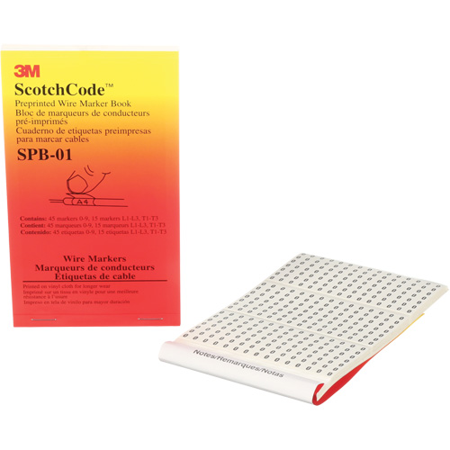 ScotchCode Pre-Printed Wire Marker Book Fastek