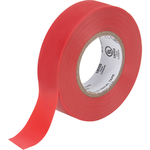 Ruban isolant, 19 mm (3/4") x 18 m (60'), Rouge, 7 mils Fastek