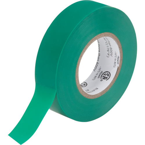 Electrical Tape, 19 mm (3/4") x 18 M (60'), Green, 7 mils Fastek