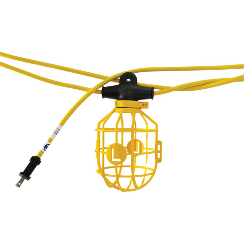 Heavy-Duty Moulded Stringlights, 5 Lights, 600" L, Plastic Housing Fastek