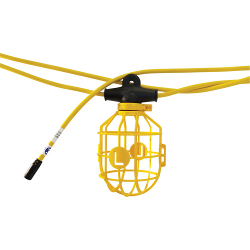 Heavy-Duty Moulded Stringlights, 10 Lights, 1200" L, Plastic Housing Fastek