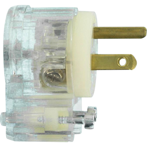 Angled Hospital Grade Extension Plug, Nylon, 15 Amps, 125 V Fastek