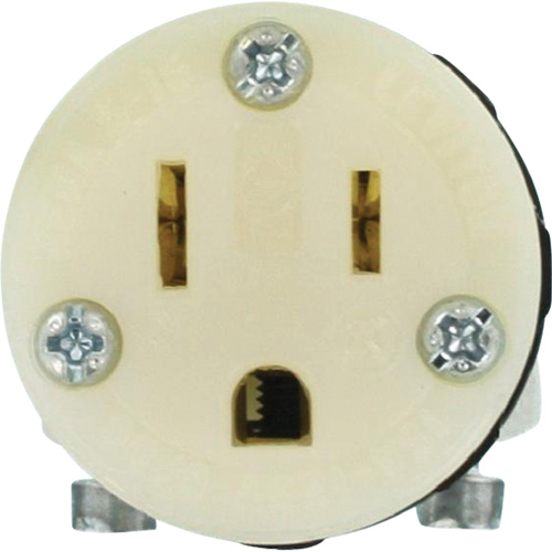 Hospital Grade Extension Plug Connector, 5-15R, Nylon Fastek