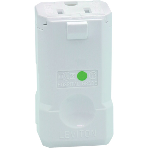 Hospital Grade Plug Connector, 5-15R, Nylon Fastek