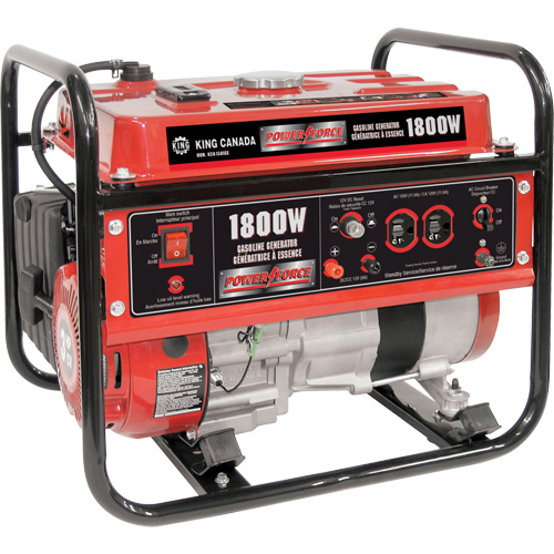 Gasoline Generator, 1800 W Surge, 1400 W Rated, 120 V, 7 L Tank Fastek
