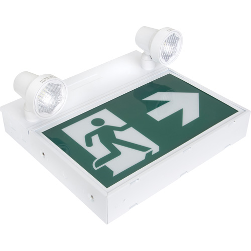 Running Man Sign with Security Lights, LED, Battery Operated/Hardwired, 12-1/10" L x 11" W, Pictogram Fastek