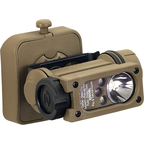 Sidewinder Compact&reg; II Military Model Hands Free Light, LED, 55 Lumens, 6 Hrs. Run Time, AA Batteries Fastek