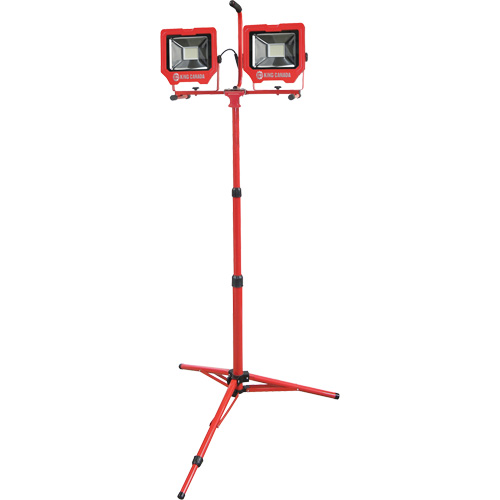 Twin Work Light with Tripod, LED, 72 W, 8000 Lumens, Aluminum Housing Fastek
