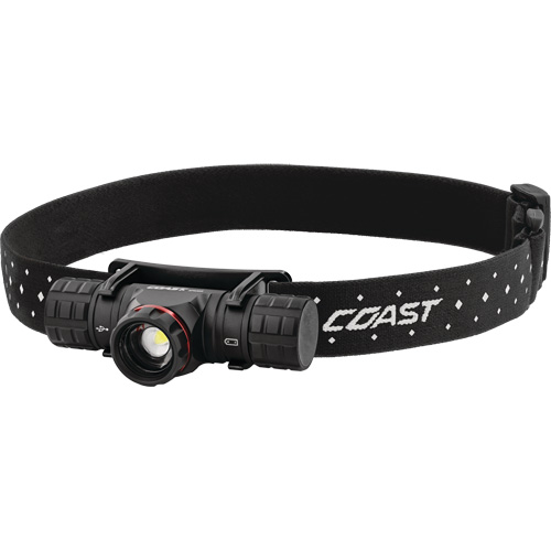 XPH30R Headlamp, LED, 1000 Lumens, 41 Hrs. Run Time, Rechargeable/CR123 Batteries Fastek