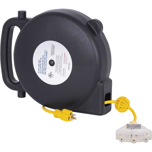 JPCR-1450 ABS Extension Cord Reel, Indoor/Outdoor, SJTW, 14 AWG, 13 A, 45' Fastek