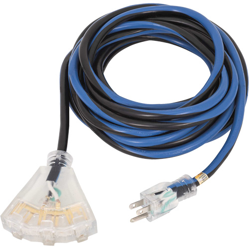 JLEC-1425 Contractor Grade Extension Cord, Indoor/Outdoor, SJTOW, 14 AWG, 15 A, 25' Fastek