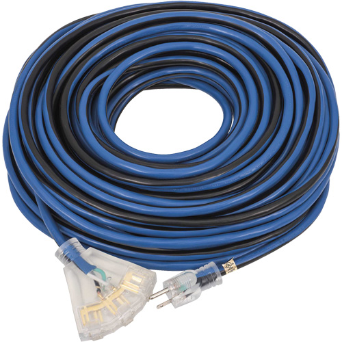 JLEC-12100 Contractor Grade Extension Cord, Indoor/Outdoor, SJTOW, 12 AWG, 15 A, 100' Fastek