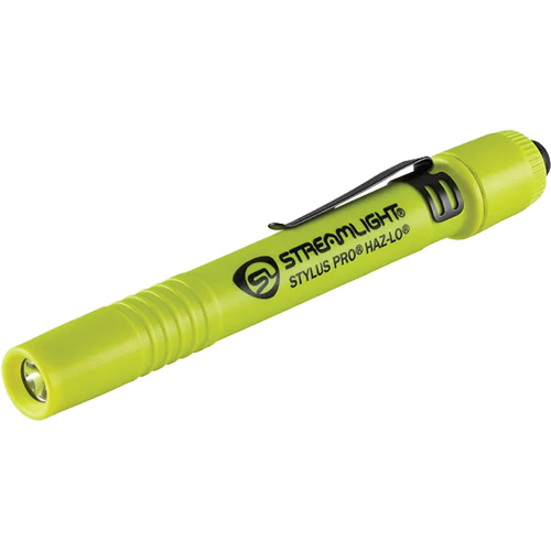 Stylus Pro&reg; HAZ-LO&reg; Intrinsically-Safe Penlight, LED, 105 Lumens, AAA Batteries, Included Fastek