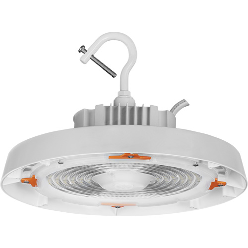 UFO High Bay Light, LED, 120 - 347 V, 150 W, 7.3" H x 11" W Fastek