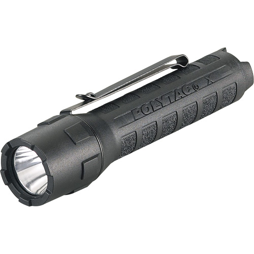 Polytac&reg; X Flashlight, LED, 600 Lumens, CR123A Batteries Fastek