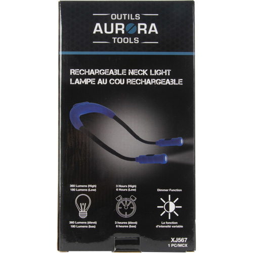 Lampe de travail, Lampe tour de cou, Rechargeable, 300 lumens Fastek