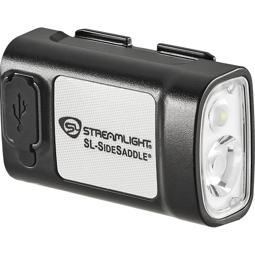 SL-SIDESADDLE&reg; USB Hardhat & Helmet Light, LED, 350/320/400 Lumens, 6.25/7/5 Hrs. Run Time, Rechargeable Batteries Fastek