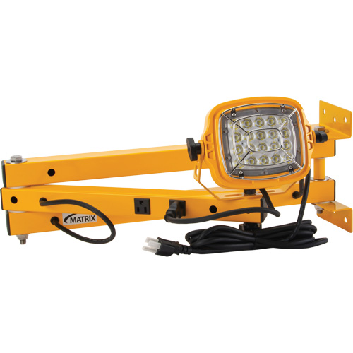 Dock Light, 40" Arm, 50 W, LED Lamp, Metal Fastek
