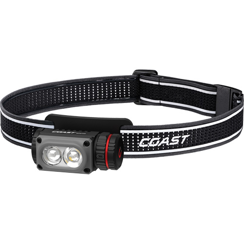 WPH10R Dual Colour Headlamp with Magnet & Clip, LED, 500 Lumens, 3.25 Hrs. Run Time, Rechargeable Batteries Fastek
