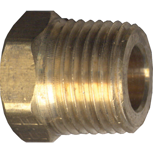Hex Head Cored Plug, Pipe, 1/8" Dia., Brass Fastek