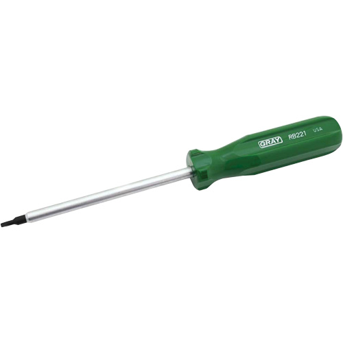 Extra-Long Square Recess Screwdriver, #1 Tip, Round, 10" L, Cushion Grip Handle Fastek