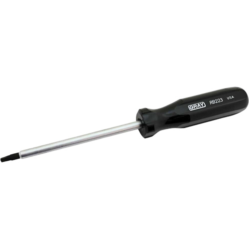 Extra-Long Square Recess Screwdriver, #3 Tip, Round, 10-1/4" L, Cushion Grip Handle Fastek
