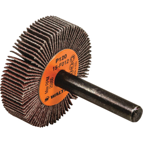 Coolcut Flap Wheel, Aluminum Oxide, 120 Grit, 1-1/2" x 3/8" x 1/4" Fastek