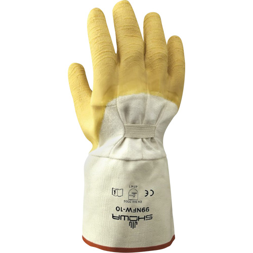 99NFW Heavy-Duty Gloves, 10/Large, Rubber Latex Coating, Cotton Shell Fastek
