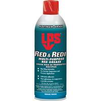 Red & Redi Multi-Purpose Red Grease, 16 oz., Aerosol Can AA873 | Fastek