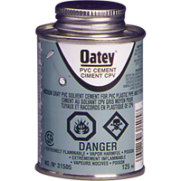 PVC Medium-Duty Cement, 473 ml, Brush-Top Can, Grey AB421 | Fastek