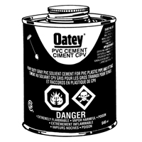 PVC Heavy-Duty Cement, 946 ml, Brush-Top Can, Grey AB424 | Fastek