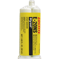 Hysol E-20NS Epoxy, Two-Part, Dual Cartridge, 120 g., Tan Fastek