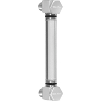 Indicateur de niveau &agrave; liquide en Rond Nylon, Filet&eacute;, 5" lo, 205°F (96,11° C) Fastek