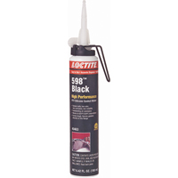 598 High Performance RTV Silicone Gasket Maker, Cartridge, Black Fastek