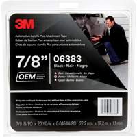 Ruban en acrylique de 3M pour l'automobile, 18 m (60') lo x 22 mm (7/8") la, 45 mils, Acrylique Fastek