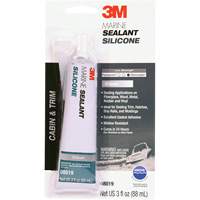 Marine Grade Silicone Sealant, 3 oz., Tube, Clear Fastek