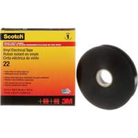 Scotch&reg; Vinyl Electrical Tape, 19 mm (3/4") x 33 m (108'), Black, 10 mils Fastek