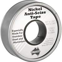 Nickel Anti-Seize Tape, 590" L x 1/2" W, Silver Fastek