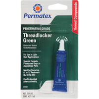 Penetrating Grade Threadlocker, Green, Medium, 6 ml, Tube Fastek