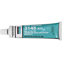 Dowsil RTV 3145 Silicone Adhesive Sealant MIL-A-46146, Tube, Clear Fastek