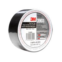 Rubans adh&eacute;sifs en vinyle 3903, 1245 mm (49") la x 46 m (151') lo, 6,5 mils, Noir Fastek