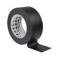 Rubans adh&eacute;sifs en vinyle 3903, 1245 mm (49") la x 46 m (151') lo, 6,5 mils, Noir Fastek