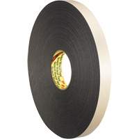 Double-Coated Foam Tape, 33 m (108') L x 12.7 mm (1/2") W, 62 mils, Polyethylene Fastek