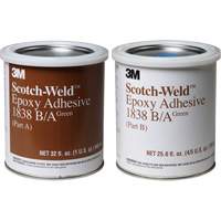 Scotch-Weld Adhesive, 32 fl. oz., Pail, Two-Part, Green Fastek